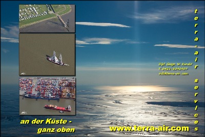 Luftbilder an der Nordsee und der Küste