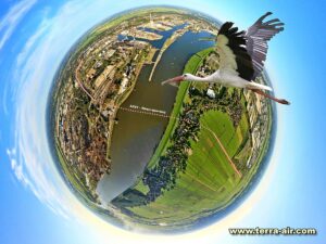 Bremen im Luftbild Weserquerung der BAB 281 bei Seehausen in der aktuellen Planung